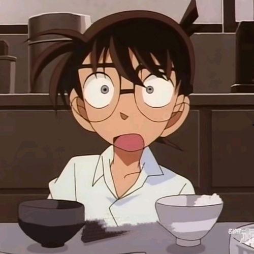 柯南吃瓜表情